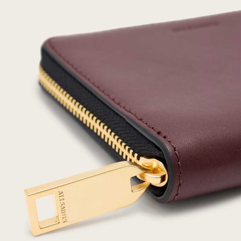 AllSaints Lena Hex Zip Wallet image number 7